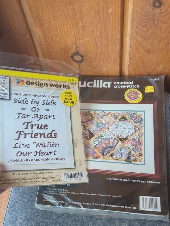 Vintage Other - Counted Cross-Stitch Wall Art Kit Bundle Of 2